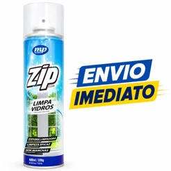 Limpa Vidros ZIP Clean 400ml – Espuma Limpadora para Vidros, Limpeza Eficaz sem Manchas