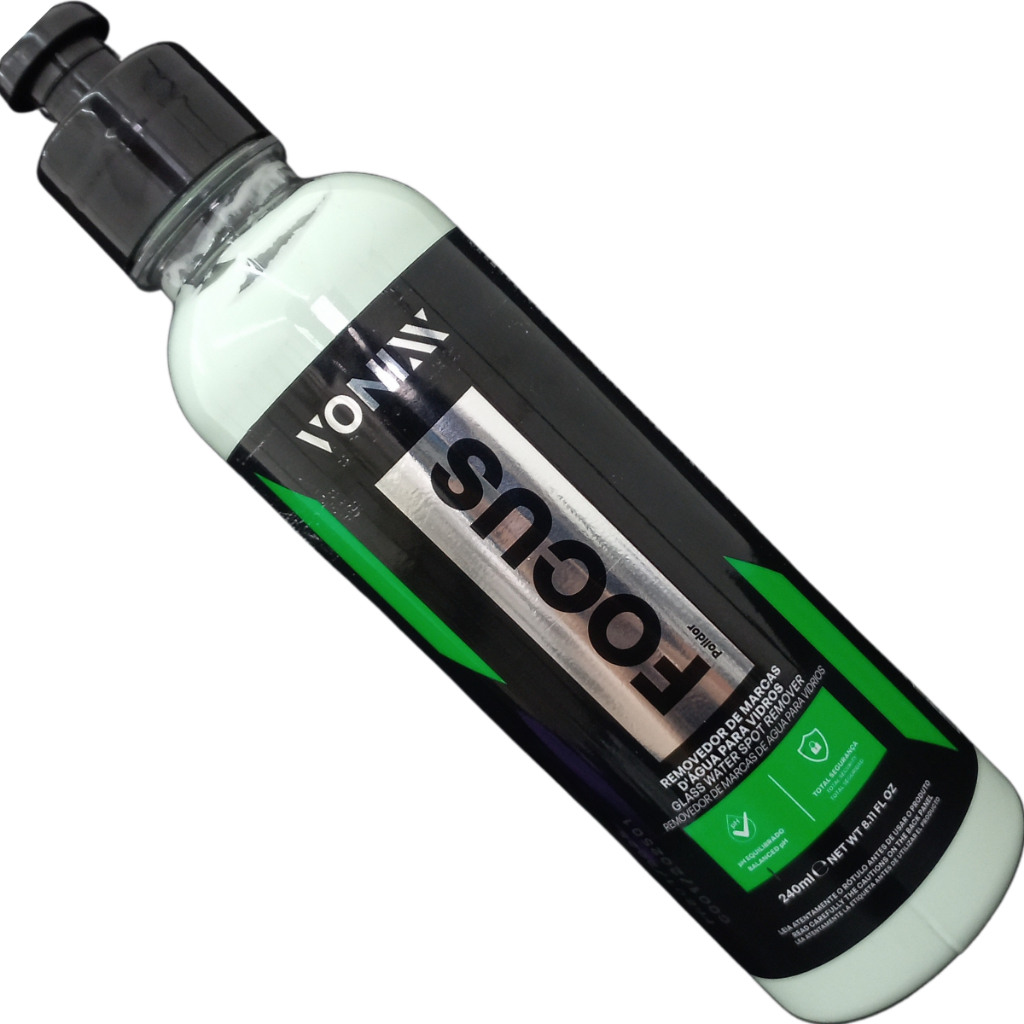 Focus Polidor Removedor Marcas D'água Vidros 240ml Vonixx