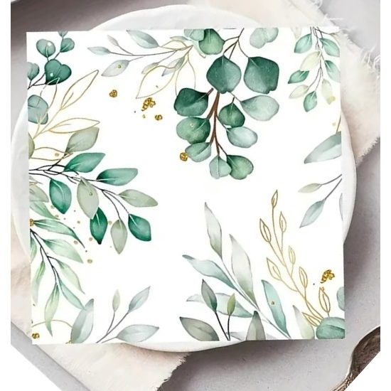 Guardanapo para Decoupage Folhas Verde Jardim Guardanapos Toalhas de Papel Artesanato Decoupagem Decoração — imagem 2 de 2