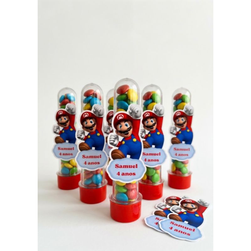 APLIQUE PARA TUBETES SUPER MARIO / aplique para festa infantil personalizados do super mario/LEMBRANCINHA FESTA INFANTIL