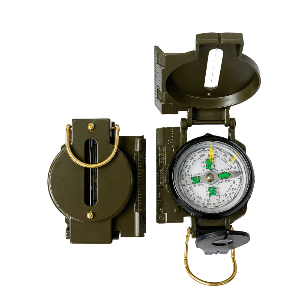 BÚSSOLA MILITAR PORTÁTIL MULTIFUNCIONAL - PRECISÃO PROFISSIONAL E MATERIAL RESISTENTE
