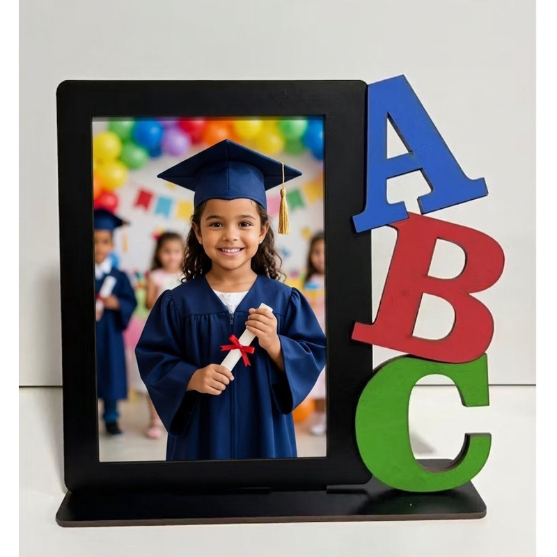 Recordação Escolar Infantil Porta Retrato Formatura ABC