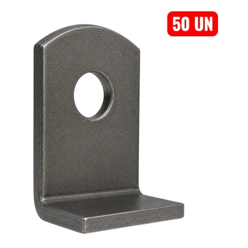 Porta cadeado Dobrado Kit 50 UN 34X20 mm # 2.65 mm furo 8 mm