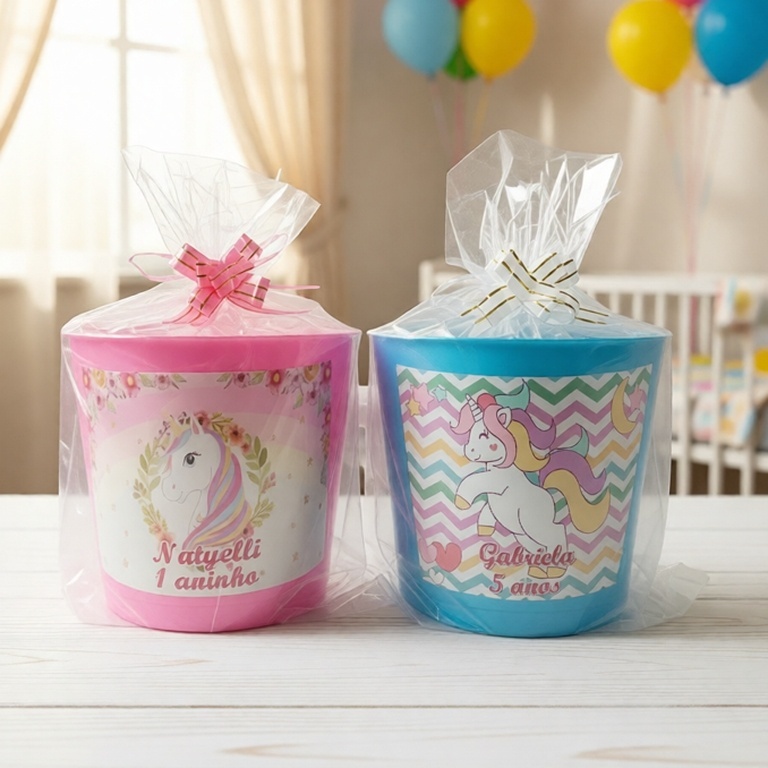 25 Baldes De Pipoca Grande 1,5 Lt C/Embalagem Personalizado