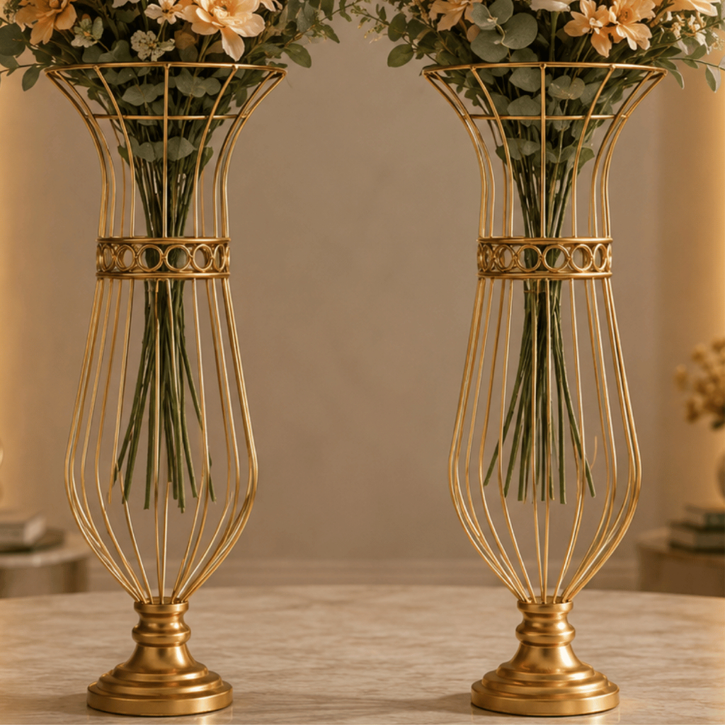 Vasos Jarros Armação Paris 60cm Para Pedrarias ou Pérolas Decoração Luxo Kit Festa