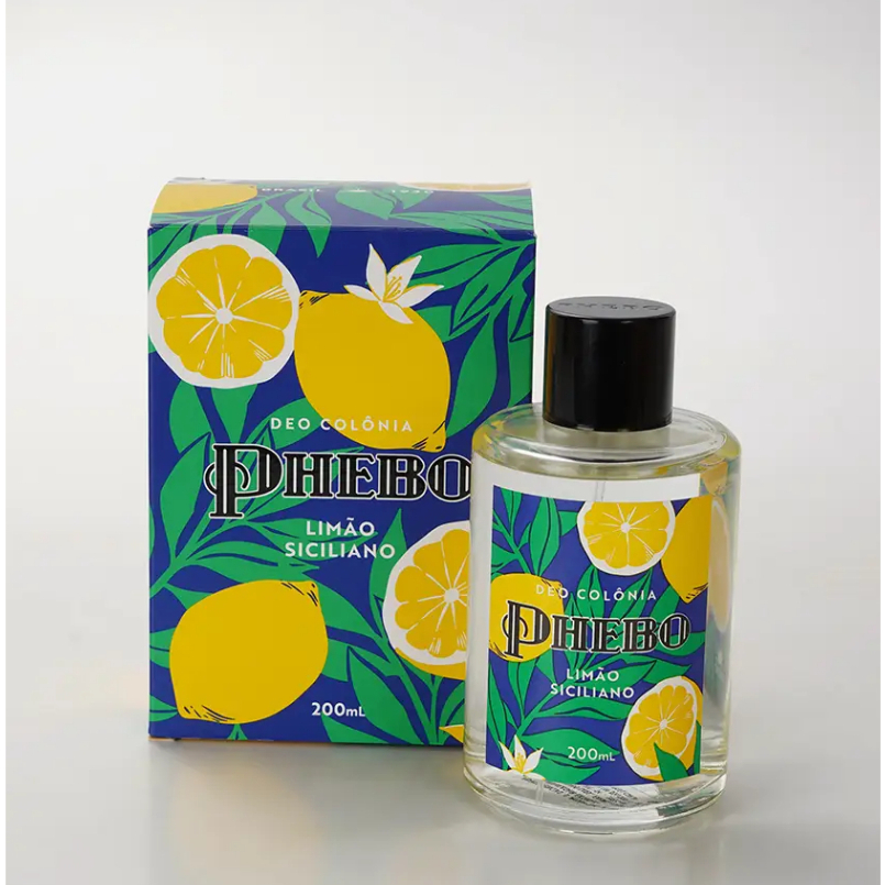 Deo Colônia Phebo Limão Siciliano 200ml – Fragrância Cítrica