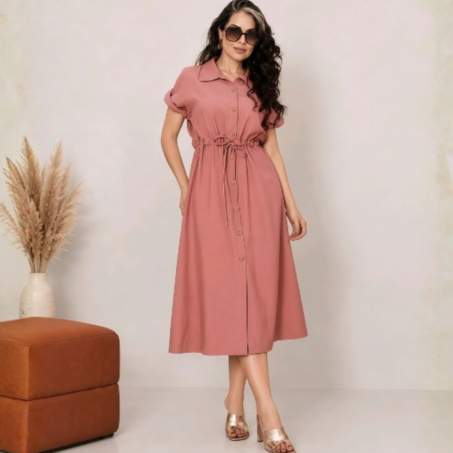 Chamise Midi Feminino | Manga Curta | tecido sensorial premiun