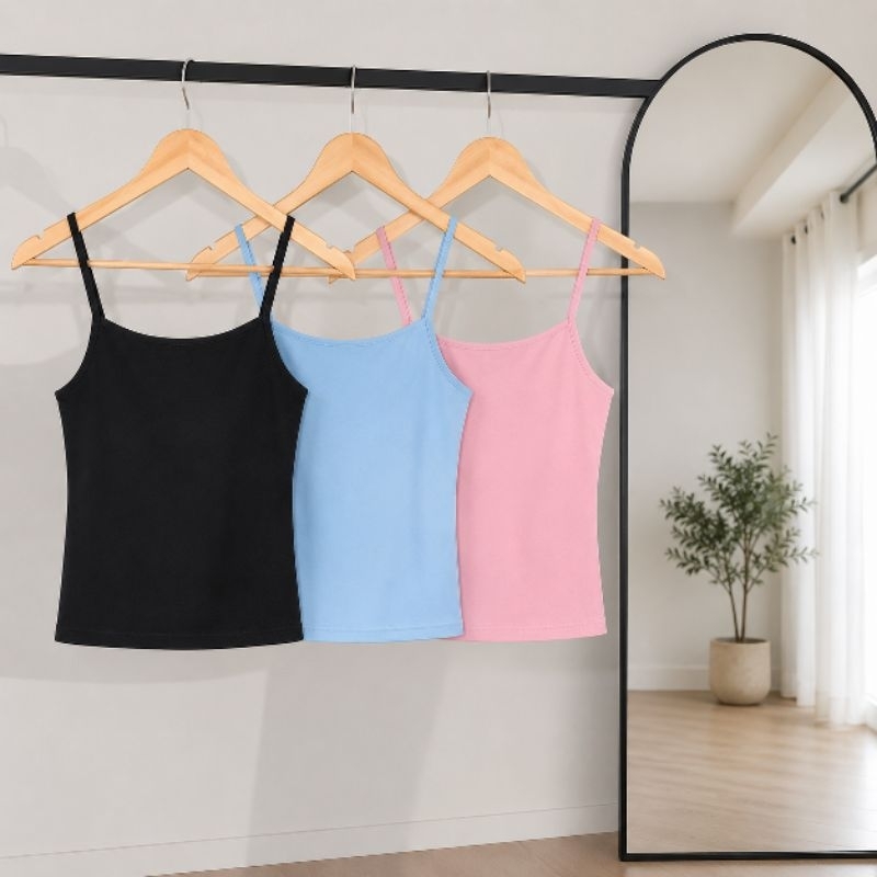 Kit 3 Cropped Feminino Regata Alcinha Suplex Premium Forro Duplo Sem Transparência Casual Verão