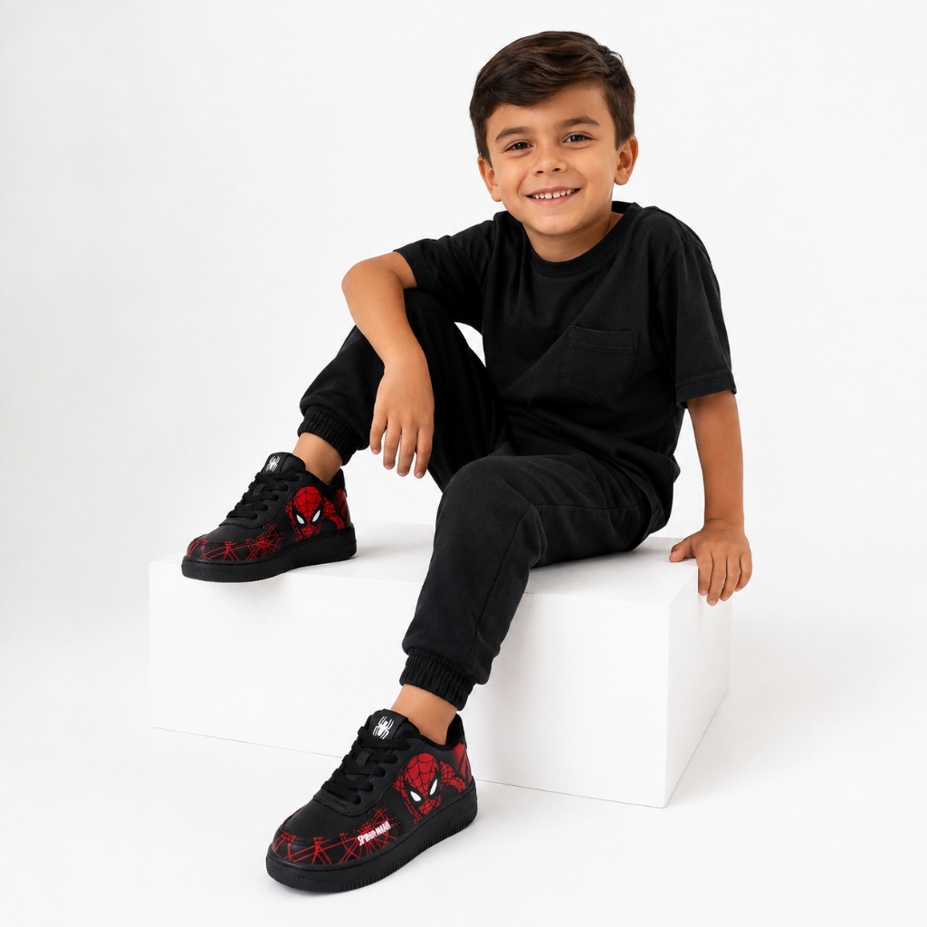 Tênis Infantil Casual masculino confortavel leve Homen Aranha Marca Propria do 26 ao 33