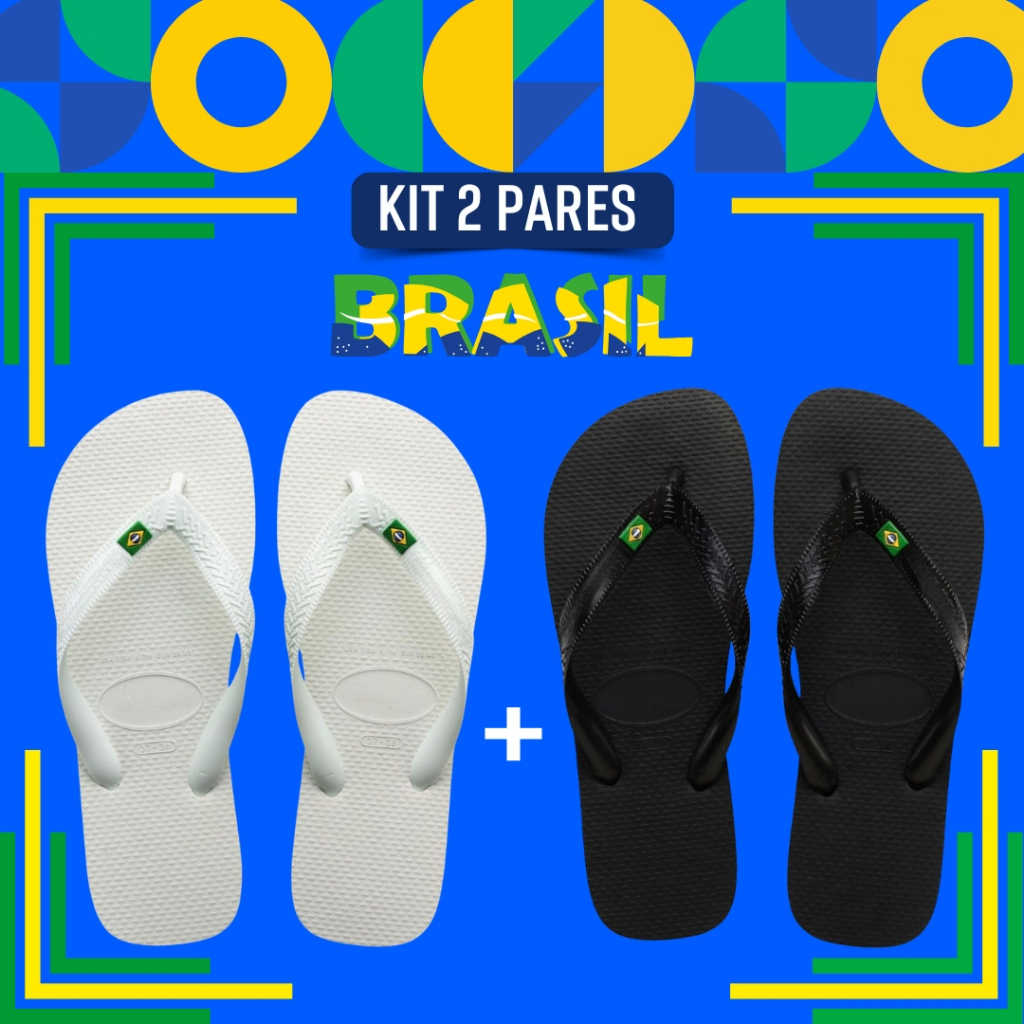Chinelo Bandeira do Brasil Premium Unissex 100% Borracha SBR Resistente Confortável Leve Durável Casual Envio Full