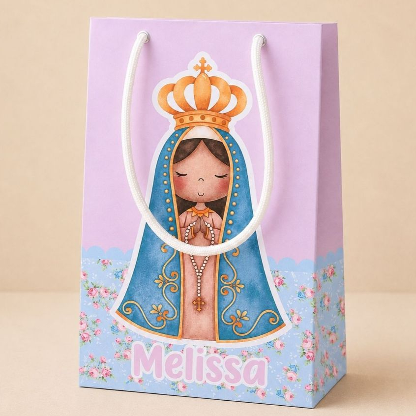 Kit Sacolinha Personalizada Nossa Senhora Lembrancinha Aniversário