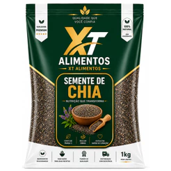 Semente de Chia 100% Natural Sem Glúten e Vegano - Xt Alimentos