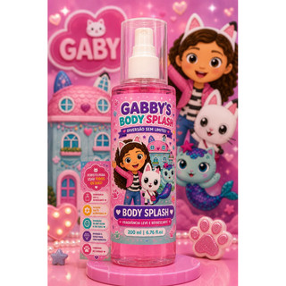 Body Splash Casa Mágica da Gabby 200ml Infantil Menina Perfume Colônia Gabby’s Dollhouse