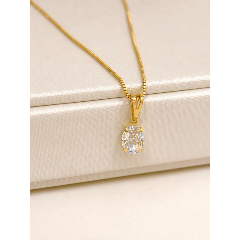 Colar Feminino Veneziana 45cm Banhado Ouro 18k Com Pingente