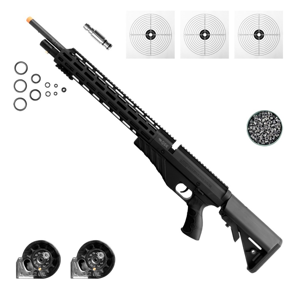 CARABINA DE PRESSÃO AIRGUN PCP G850T 5,5MM QGK + CHUMBINHO