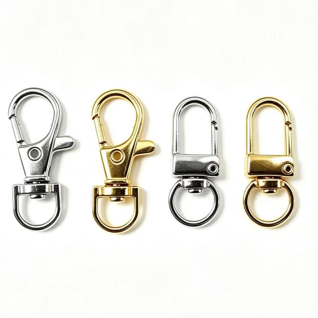 Mosquetão com fecho dourado 35mm 30pcs/50pcs/80pcs Opcional - Gancho lagosta DIY
