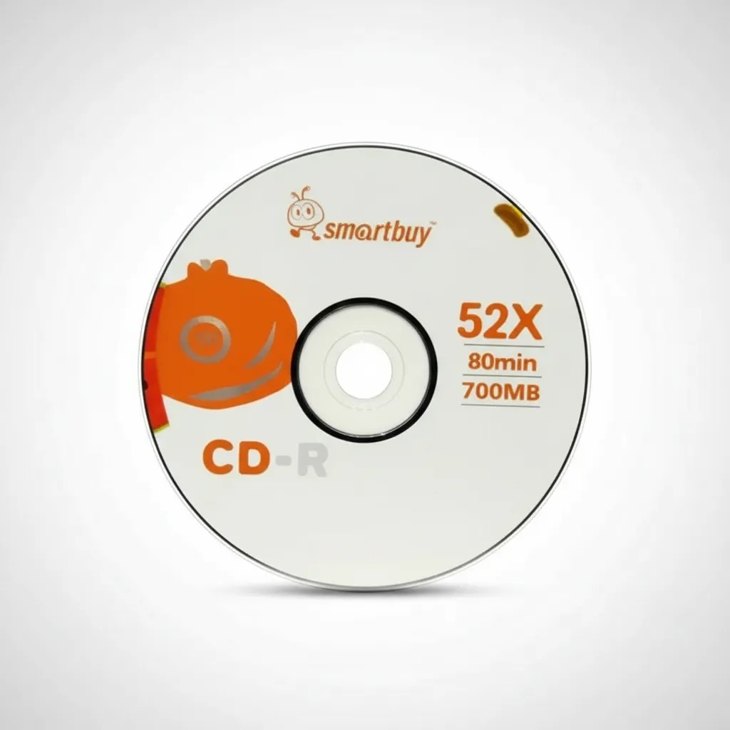 100 Unidades CD-R Smartbuy - 700 MB 80min. - 52x - Com Logo