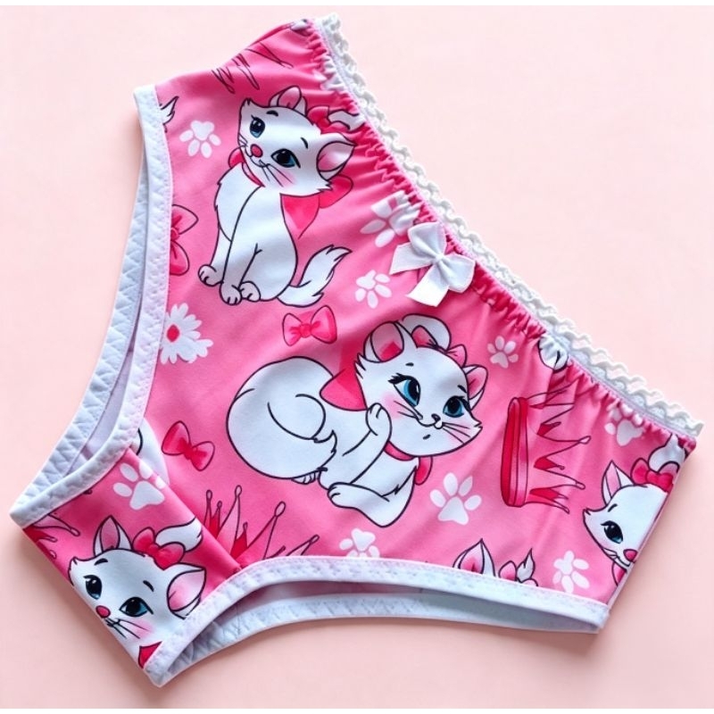 Kit 5 Calcinhas Infantil Menina Criança Estampadas macias e confortável forro 100% algodão P ao GG  Sortidas