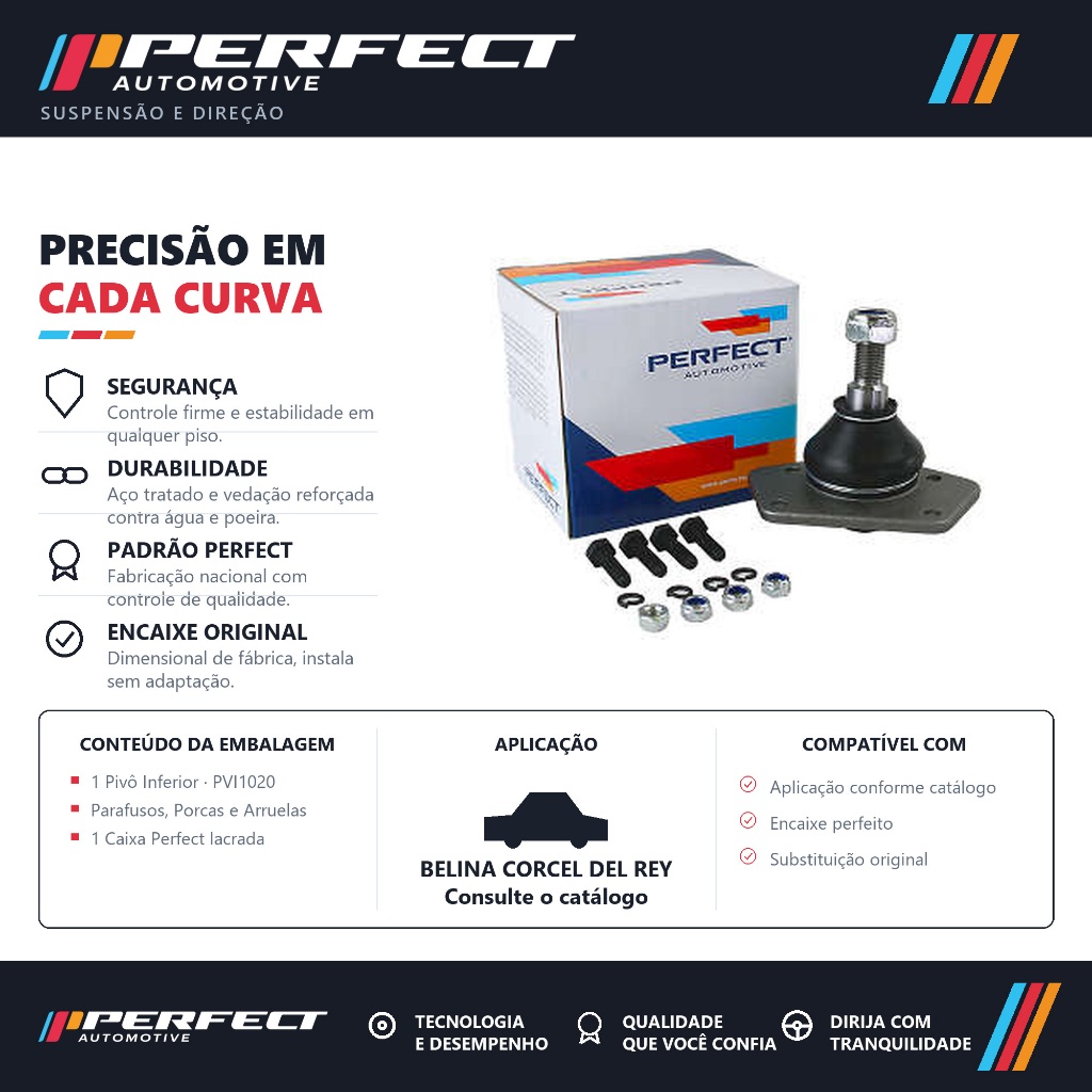 Pivo De Suspensão BELINA CORCEL DEL REY PAMPA Perfect PVI1020