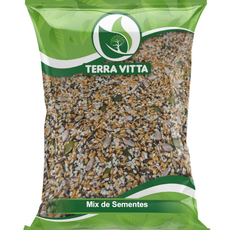 Mix de Sementes - Abóbora, Girassol, Chia, Linhaça Dourada e Gergelim