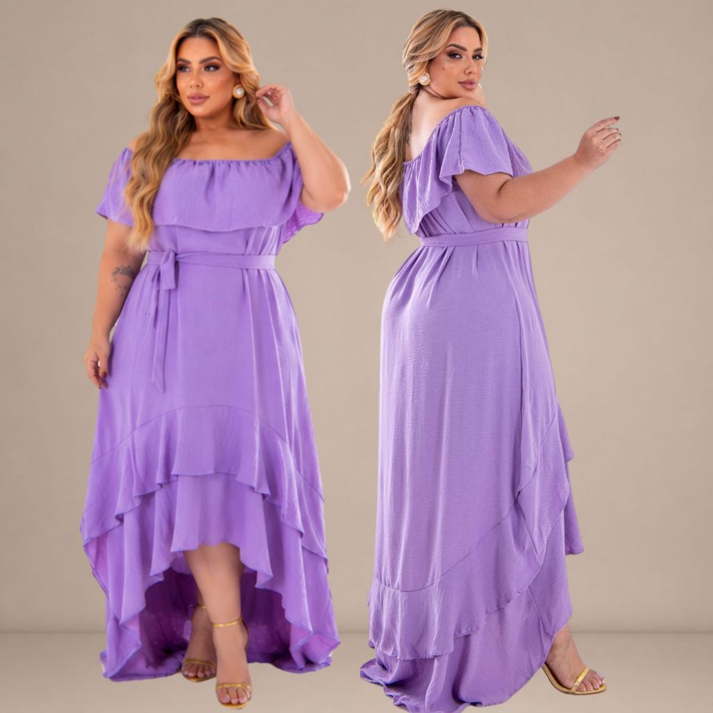 Vestido Longo Vestido Mullet Plus Size Moda MaiorCiganinha Ombro a ombro, cauda de peixe, para casamentos,festas,eventos