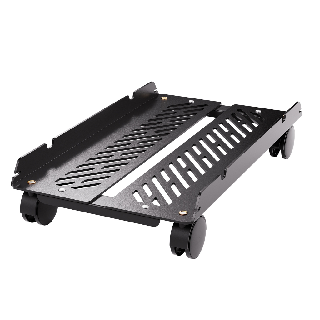 Suporte para CPU com Rodízios 360° – Ajustável de 24 a 28cm, Suporta até 20kg Elevado 9,5cm do Chão