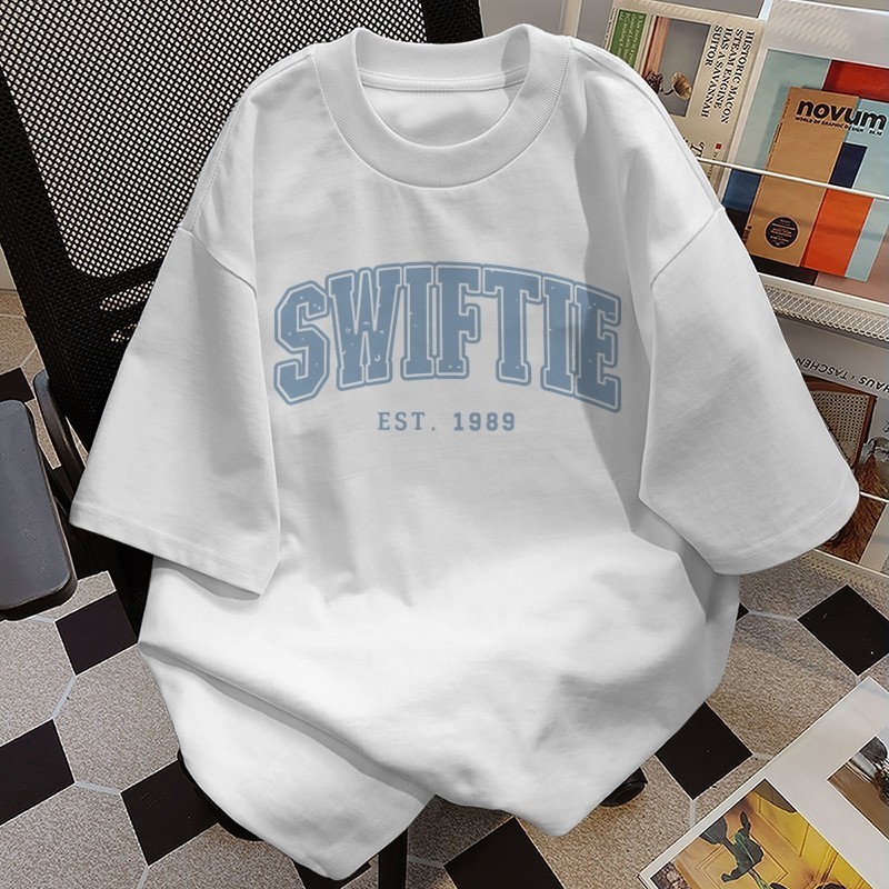 Camiseta Light T-shirt Estampada e Confortável 100% Algodão Oversized Unissex Casual para Dia a Dia Respirável C798