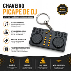 Chaveiro Picape de DJ