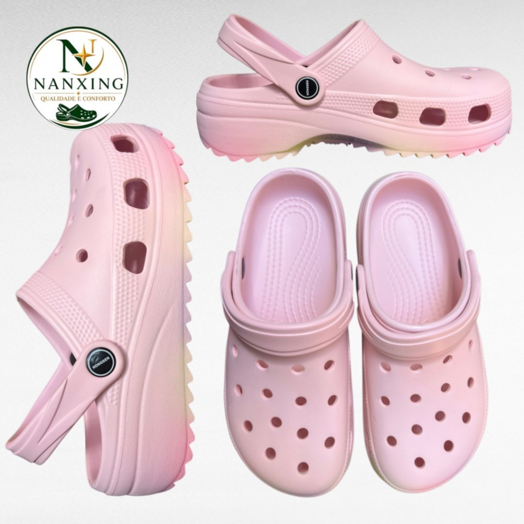 Sandália Babuche EVA Feminina BR 35-40 — Solado Grosso de 4 cm, Leve & Confortável