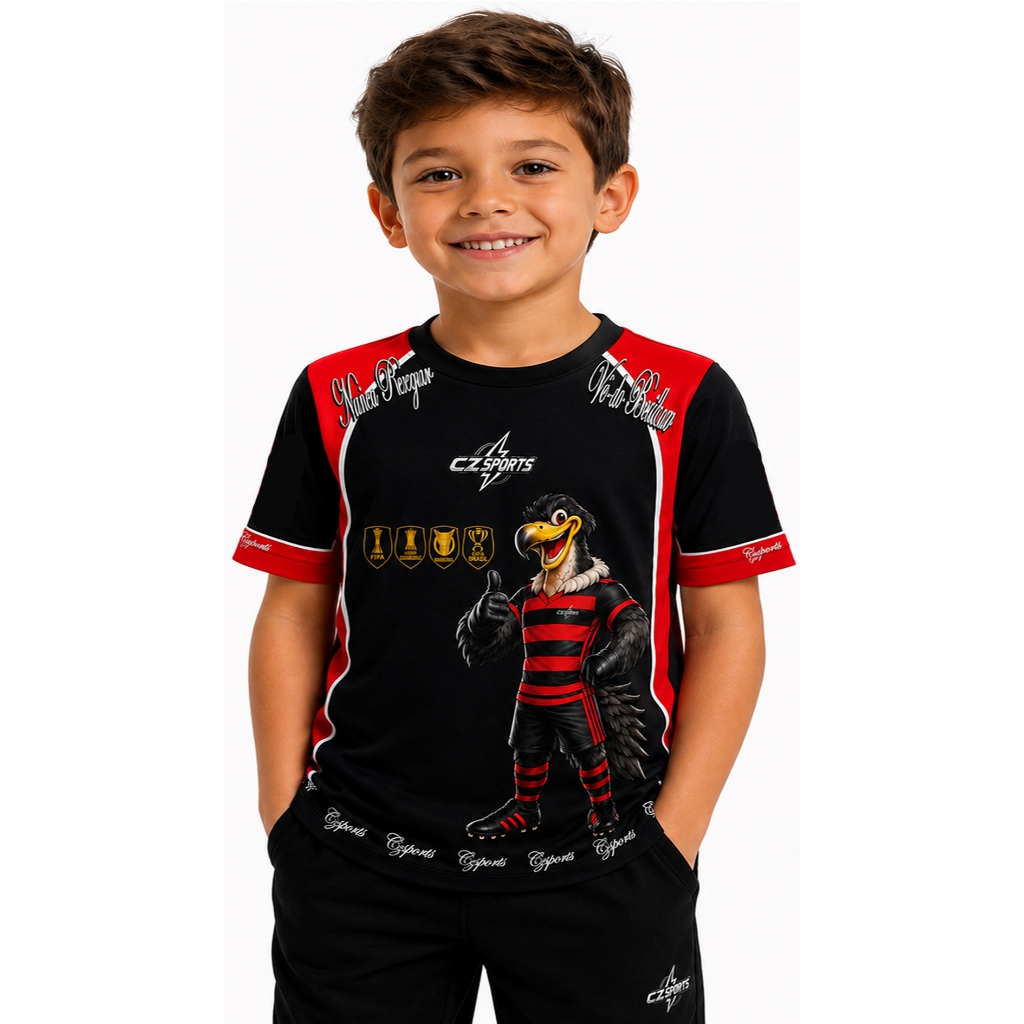 camisa infantil rubro futebol dry fit camiseta time blusas crianças times esportivas treino camisas
