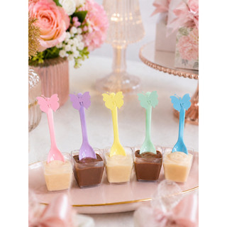 20 Borboletas de Papel 2cm Aplique Festa Jardim Encantado Bolo Cupcake Doces Decoração