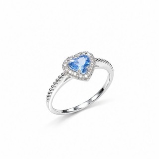 ANEL PEDRA AZUL CLARO - ANEL EM PRATA 925