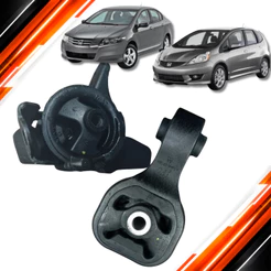 Kit Coxim Motor Cambio Automatico Honda Fit City 1.5 16V 2009 2010 2011 2012 2013 2014