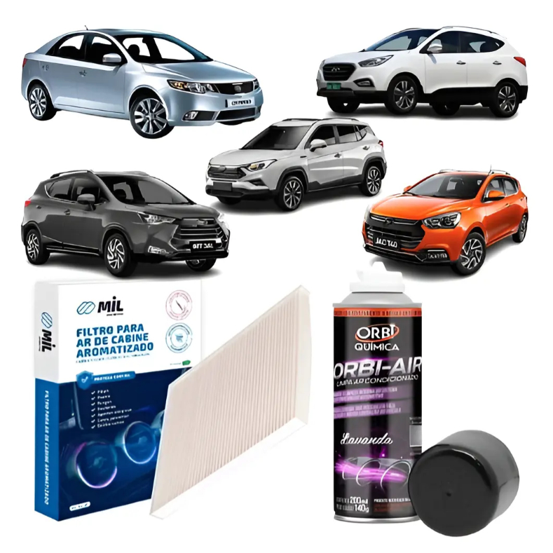 Kit Filtro + Higienizador Tucson / Sportage / Hb20 / Hb20s