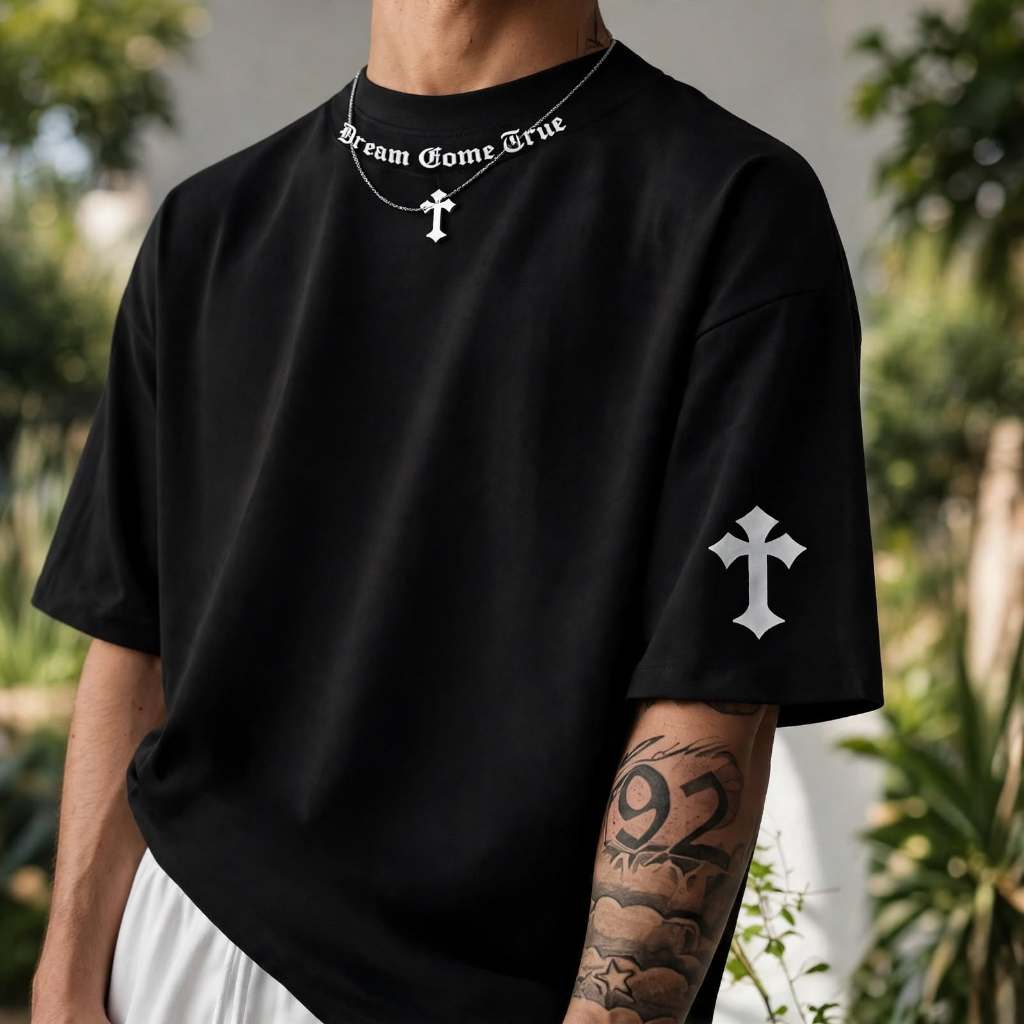 Camiseta Oversized Despojada Streetwear Urbano 100% Algodão Blusao Masculino Comprido Qualidade master telefone celular