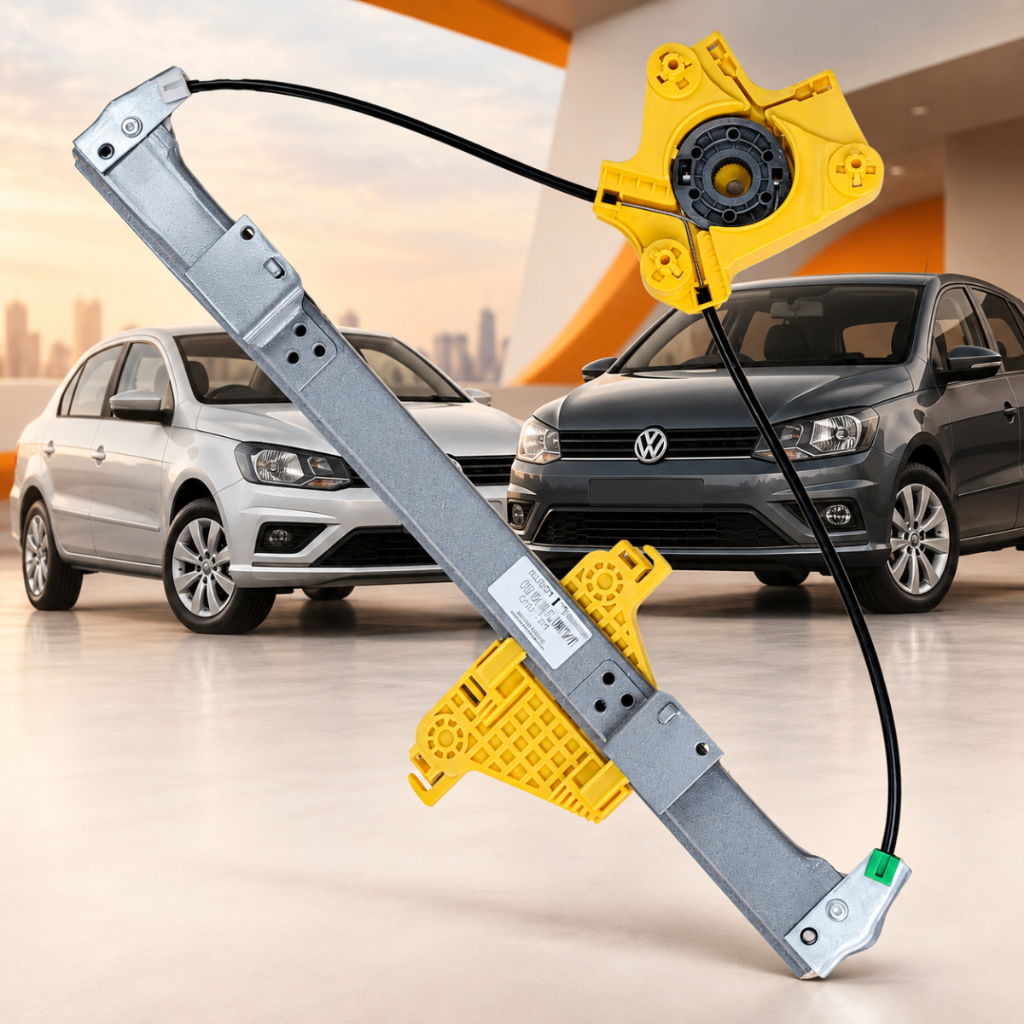 Maquina de Vidro Elétrica Dianteira Esquerda Original VW Gol e Voyage G5 G6 G7 G8 Para Motor Bosch