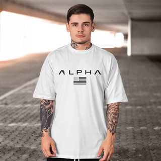 Camisetas Masculina Alpha 100% Algodão Gola Redonda Fio 30.1