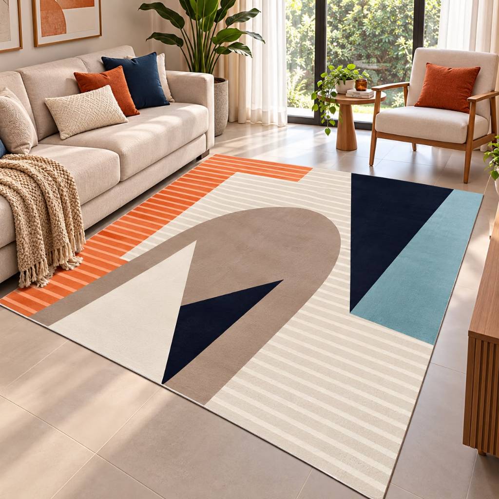 Tapete Velvet Belga 2,00m x 1,40m Sala Estar Quarto Recepção Closet Antiderrapante