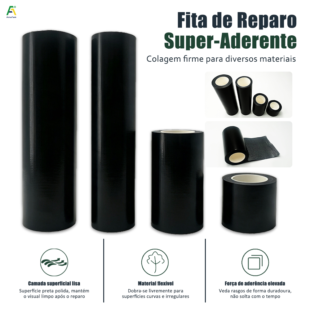 Kit De Reparo De Couro Fita Adesiva Preta Para Móveis , Sofás , Assentos De Carros