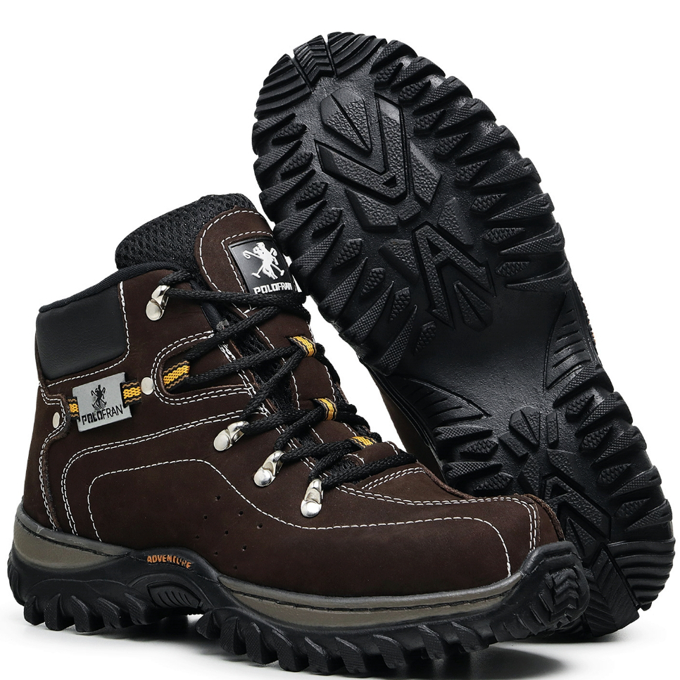 Kit Bota Adventure Botina Polo Fran Masculina Palmilha Gel Laranja · foto 2