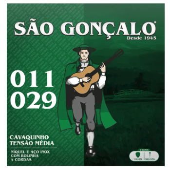 Encordoamento São Gonçalo Cavaquinho Níquel com Bolinha