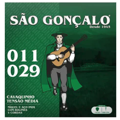 Encordoamento São Gonçalo Cavaquinho Níquel com Bolinha