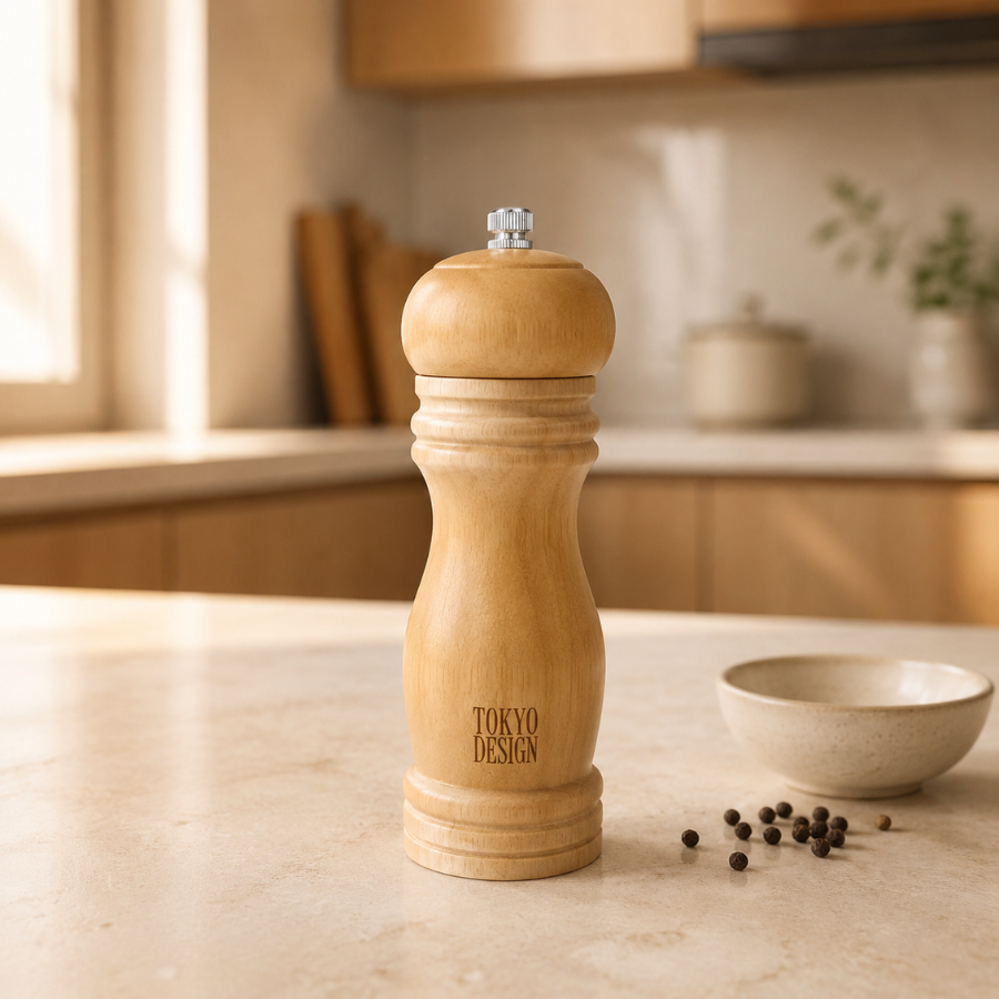 Moedor De Pimenta Pequeno 15cm Madeira Cerâmica Tokyo Design Temperos Manual Triturador Grãos Cozinha