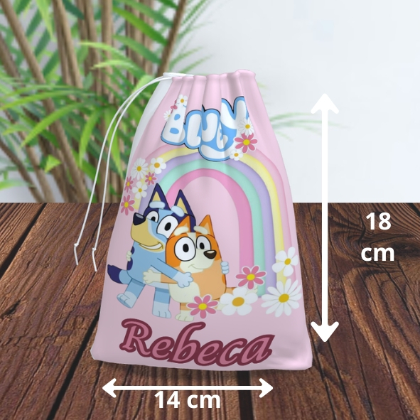 Kit saquinho surpresa tamanho PEQUENO personalizado tema blue aniversario lembrancinha