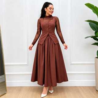 Conjunto Elegante 2 Peças Saia E Colete Premium Conjunto Evangélico Tendencia Moderno Chique  Conjunto Feminino
