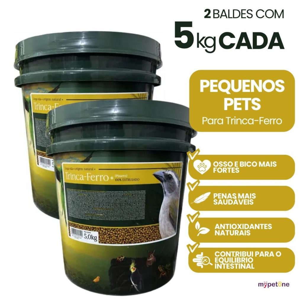 Kit 2 Long Life PP Super Premium Trinca-Ferro 5 KG