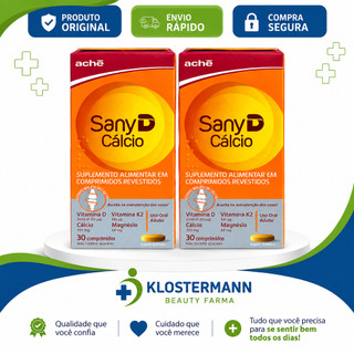 Kit 02 Suplemento Alimentar Sany D Cálcio 30 Cpr – Ache