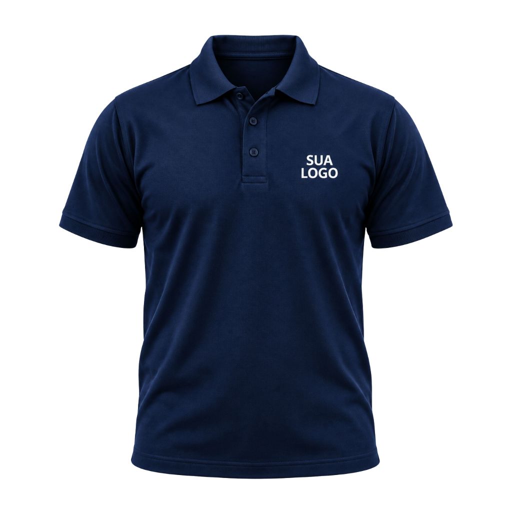 Camiseta Camisa Unissex Polo Personalizada Sua Logo Uniforme Empresa Estampada Seu Logo