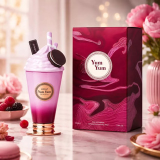 Perfume Arabe Feminino Yum Yum MilkShake Explosão de Cereja, Baunilha e Luxo Doce 100 ml