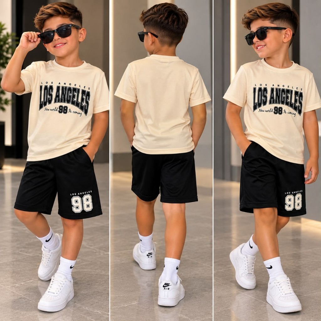 CONJUNTO INFANTIL DE VERÃO LANÇAMENTO PARA MENINO  MASCULINO JUVENIL CRIANÇA CAMISA BERMUDA HOMEM ARANHA DRY FIT
